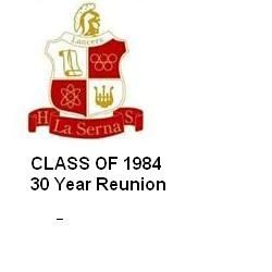 LSHS CLASS OF 1984 - 30 YEAR REUNION