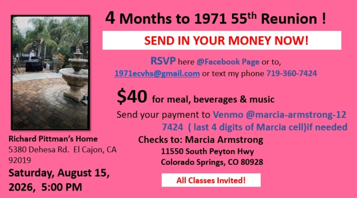 Marcia Watson - Class of 1971 - El Cajon Valley High School