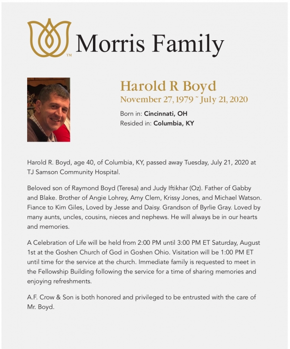 Harold Boyd - Class of 1998 - Fayetteville Perry High School