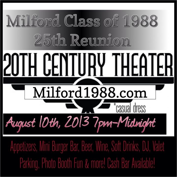 Milford Class of 1988- 25th Reunion