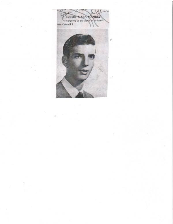 Robert Mandel - Class of 1957 - Weequahic High School