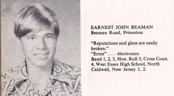 Ernest John Beaman - Class of 1972 - West Essex High School