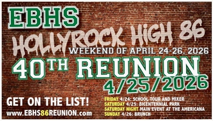 EBHS Class of &lsquo;86 40th Reunion