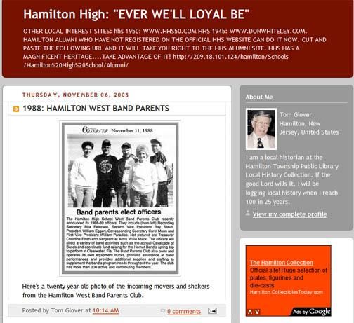 Tom Glover - Class of 1951 - Hamilton West High School