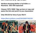 Mega Mustang 80’s Reunion August 5th 2023