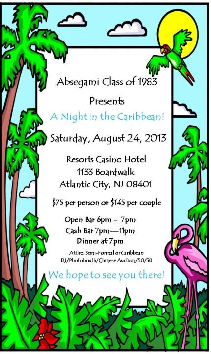 A Night in the Caribbean - 30th Class Reunion - Class of 1983
