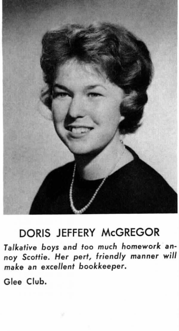 Doris Mcgregor - Class of 1960 - Bloomfield High School