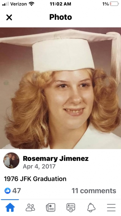 Rosemary Goman - Class of 1976 - John F. Kennedy High School