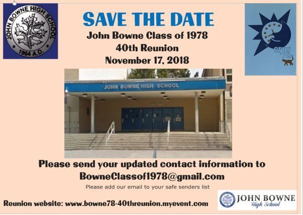 Bowne Class of 1978 40th Reunion