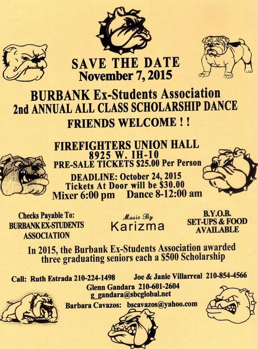 Burbank Ex-Students Association Annual Scholarship Dance