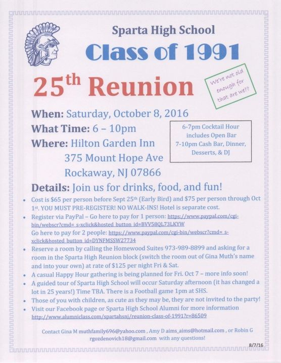 Class of 1991 25th Reunion