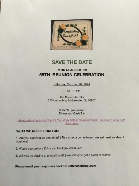 55th class reunion for Class of ‘69