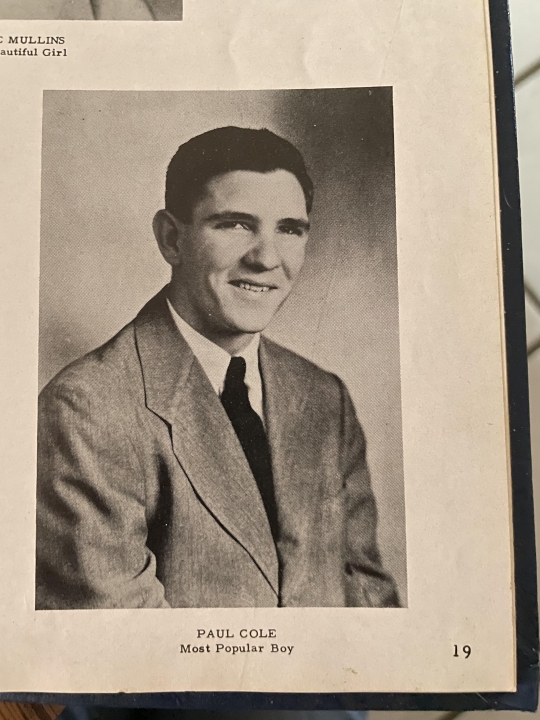 Paul Cole - Class of 1952 - Tom Bean High School
