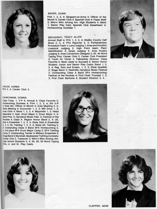 Donna Churchman - Class of 1980 - Timpson High School