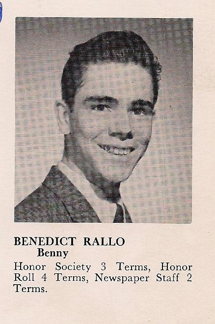 Ben Rallo - Class of 1962 - Ralph Mckee Voc Tech High School
