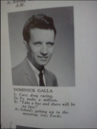 Dominick Galla - Class of 1966 - Ralph Mckee Voc Tech High School