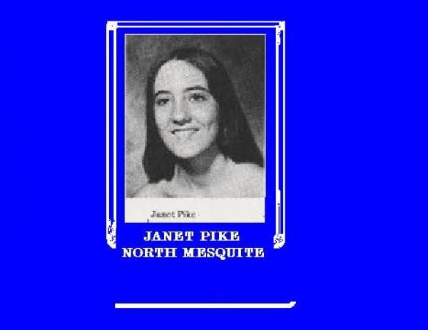 Jan Pike - Class of 1974 - North Mesquite High School