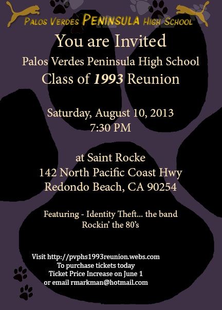 PVPHS Class of 1993 20th Reunion