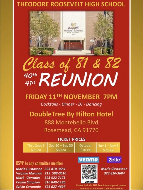 Class of 1981 & 1982 Reunion