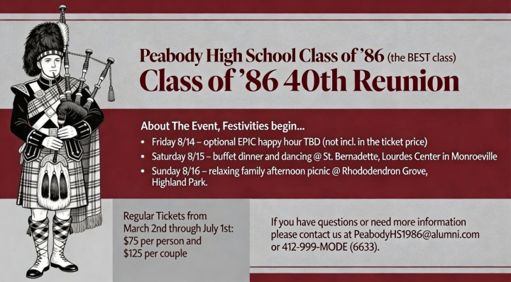 Ernie Ernest Robert Nichol - Class of 1986 - Peabody High School