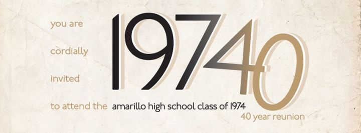 Amarillo High Class of 1974 40th Reunion