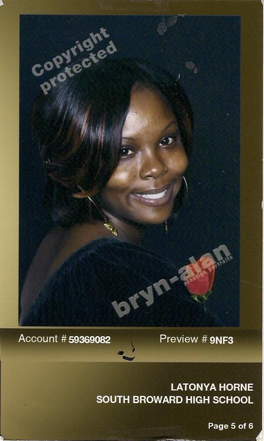 Latonya Horne - Class of 2010 - South Broward High School