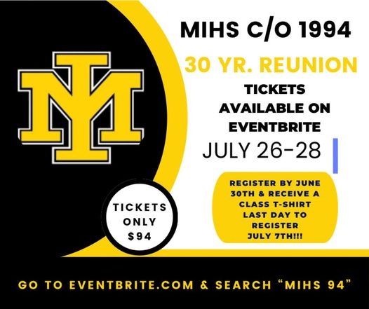 Planning the Class of 1994 Reunion - 30 Years!