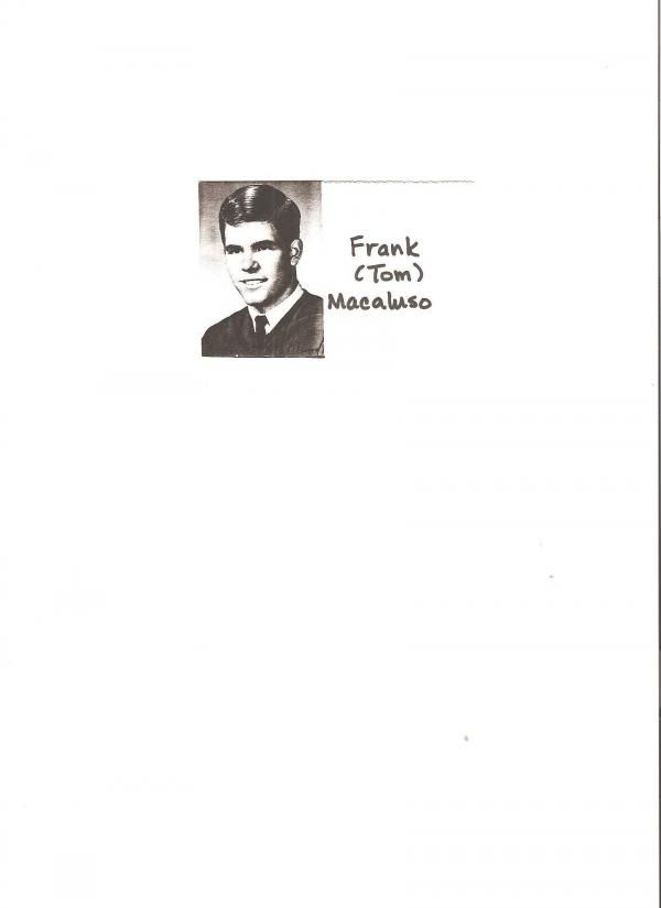 Frank Tom Macaluso - Class of 1966 - Elk Grove High School