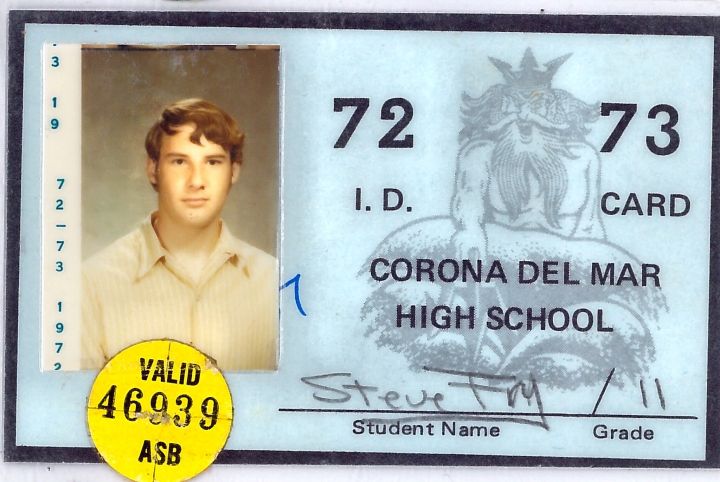 Steve Fry - Class of 1974 - Corona Del Mar High School