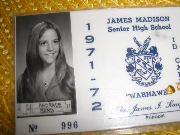 Barbara Andrade - Class of 1973 - James Madison High School