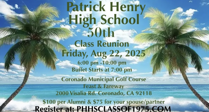 PHHS Class of 75 - 50th Reunion