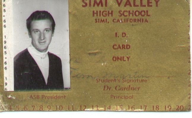 Timothy Martin - Class of 1967 - Simi Valley High School