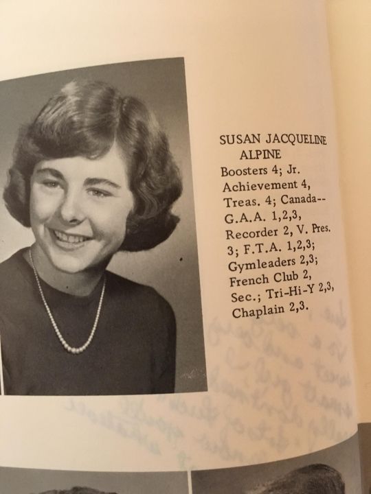 Susan Alpine - Class of 1963 - Roosevelt High School
