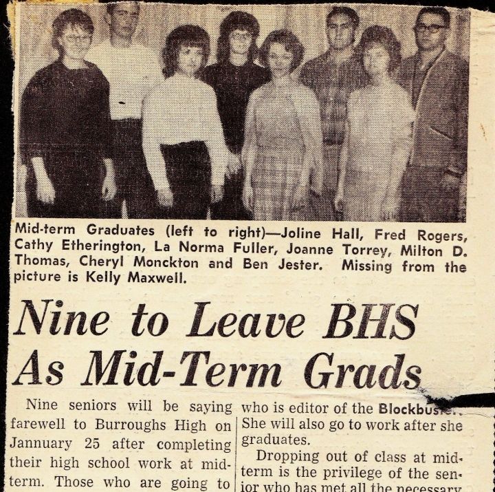 Cheryl Monckton - Class of 1963 - Burroughs High School