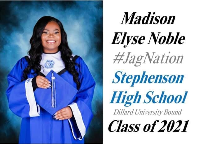 Madison Noble - Class of 2021 - Stephenson High School