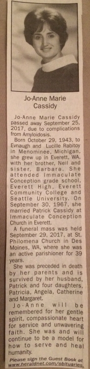 Jo-Anne Rabitoy - Class of 1961 - Everett High School