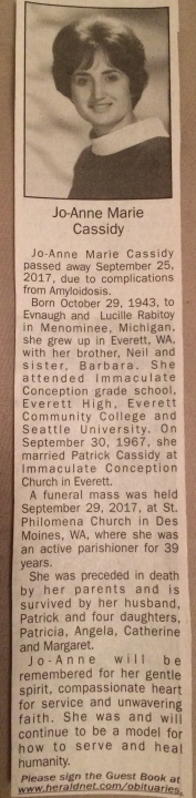 Jo-Anne Rabitoy - Class of 1961 - Everett High School