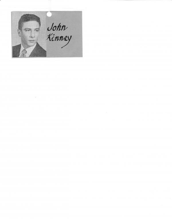 John Kinney - Class of 1960 - Rhinelander High School