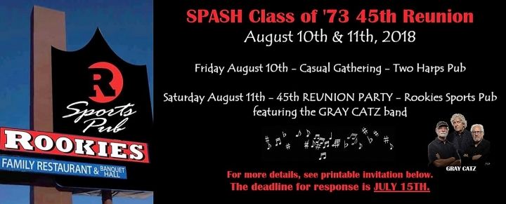 SPASH Class of '73 - 45th Reunion