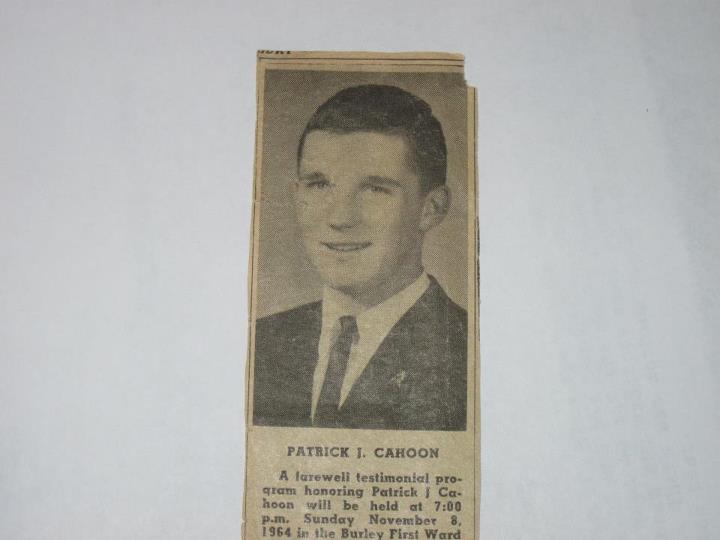Pat Cahoon - Class of 1963 - Burley High School
