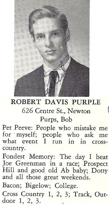 Robert Purple - Class of 1967 - Newton North High School