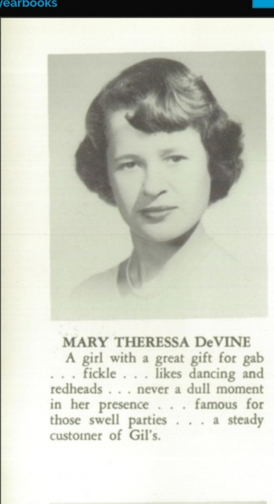 Mary Devine - Class of 1950 - Madison High School