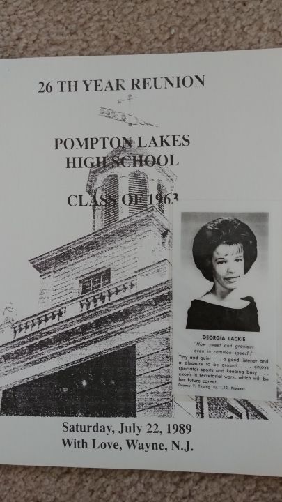 Georgia Lackie - Class of 1963 - Pompton Lakes High School