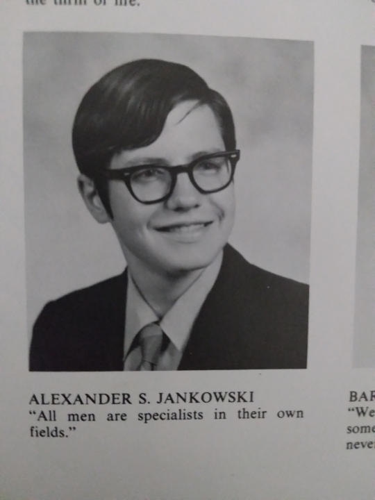 Alex Jankowski - Class of 1972 - Governor Livingston High School