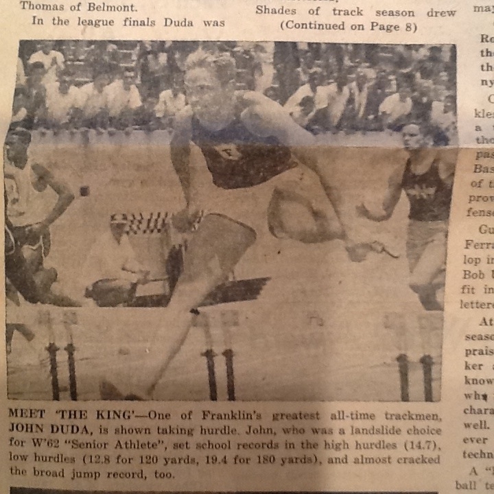 John Duda - Class of 1962 - Franklin High School
