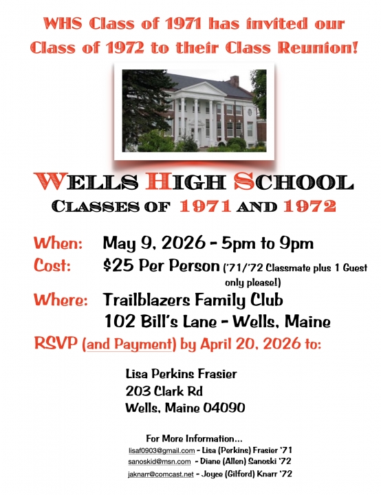 WHS Classes of 1971 and 1972 55th Reunion