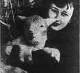 Faith Jackson With Her Youngest Sheep, Teasel