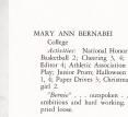 Mary Ann Bernabaei To Begin At Bridgewater State Teachers College