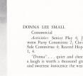 Donna Small In High School Play "the Babbling Brooks"