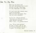 Marjorie Jenkins (ode To My Pen)